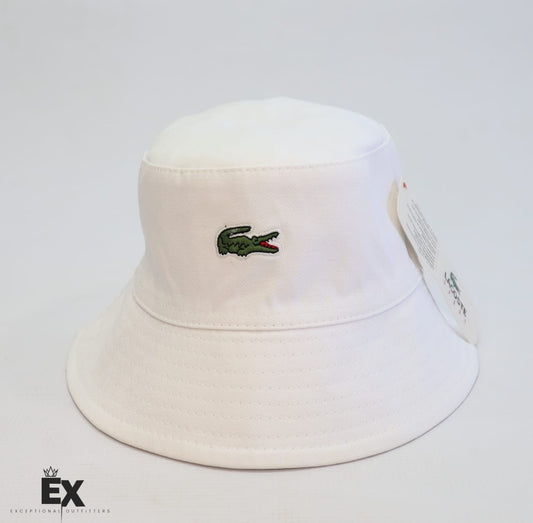 Minimalist White Bucket Hat