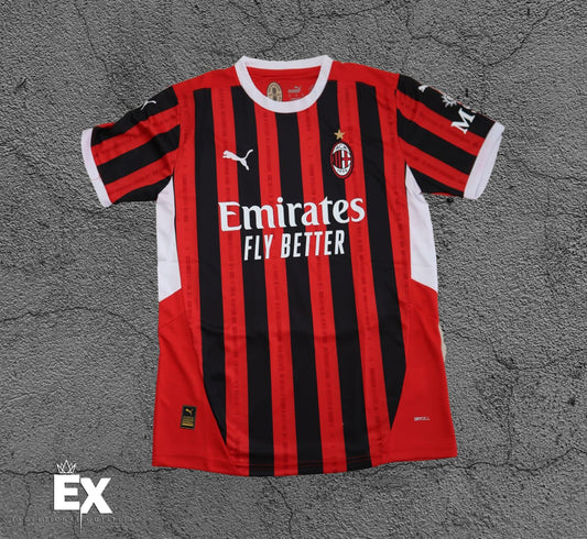 AC Milan White, Red, Black, and White T-Shirt