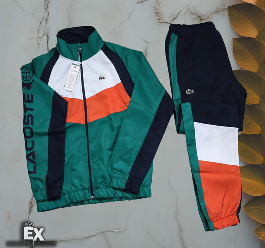 Lacoste Two Piece Tracksuit | Green & Orange