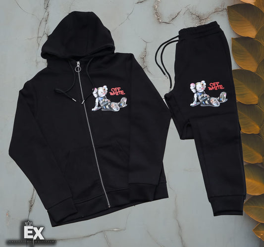 Off White Two Piece Tracksuit