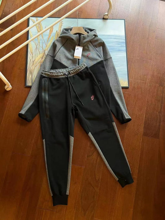Nike Tech Fleece Track Suit | Gray & Black