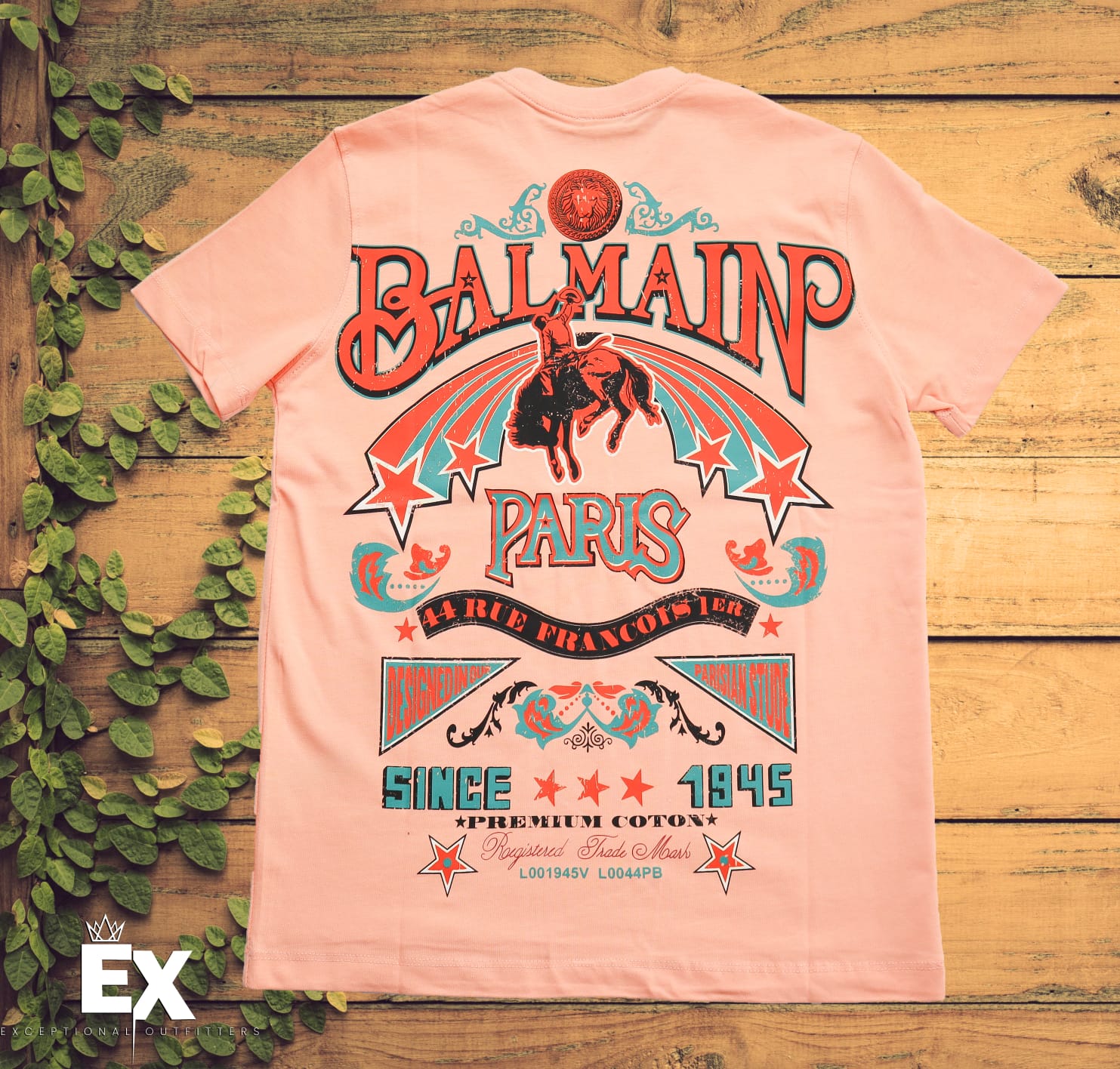 Balmain Classic Pink T-Shirt in premium cotton